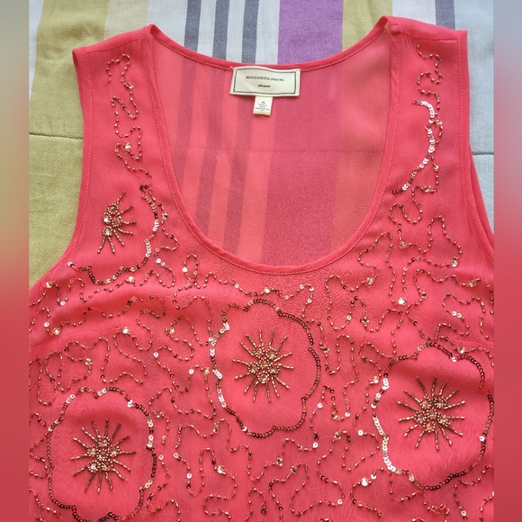 Anthropologie Moulinette Soeurs Glisten Tank, GUC, Size 6 - Picture 7 of 10